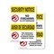 Signmission No Firearms By City Bilingual OSHA Security Notice Sign, Plastic, 7in W x 10in L, 2PK OS-2PACK-SN-P-710-L-11603 - alternate 1